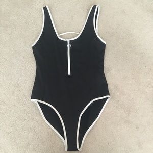 Forever 21 zip up body suit!